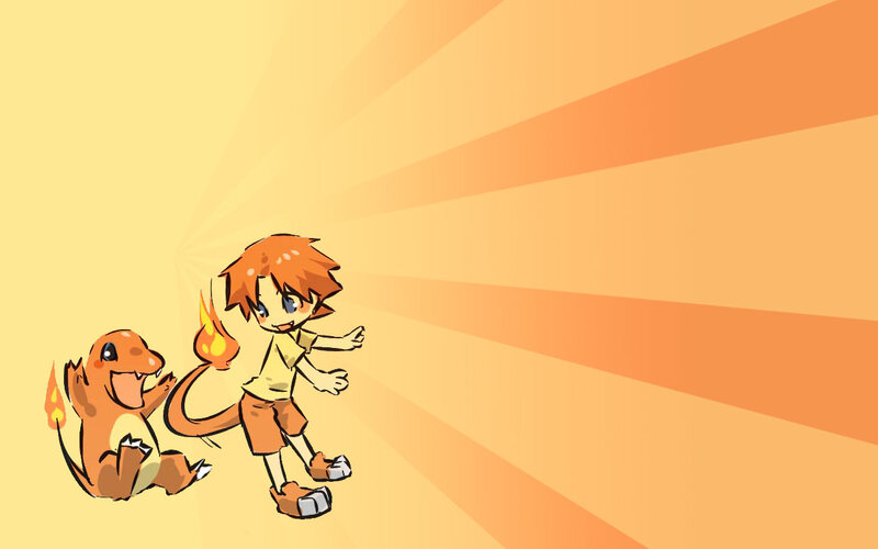 charmander and trainer