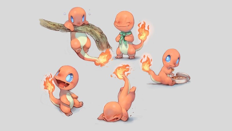 Charmander character designs