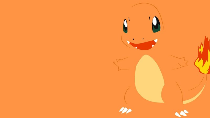 Charmander Character — Orange, Playful, Anime, Fire Tail