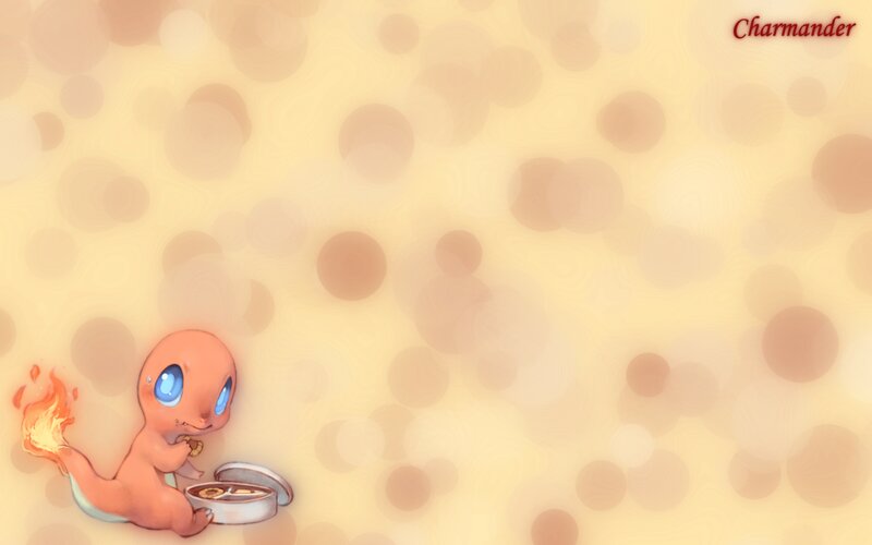 Charmander Eating Food