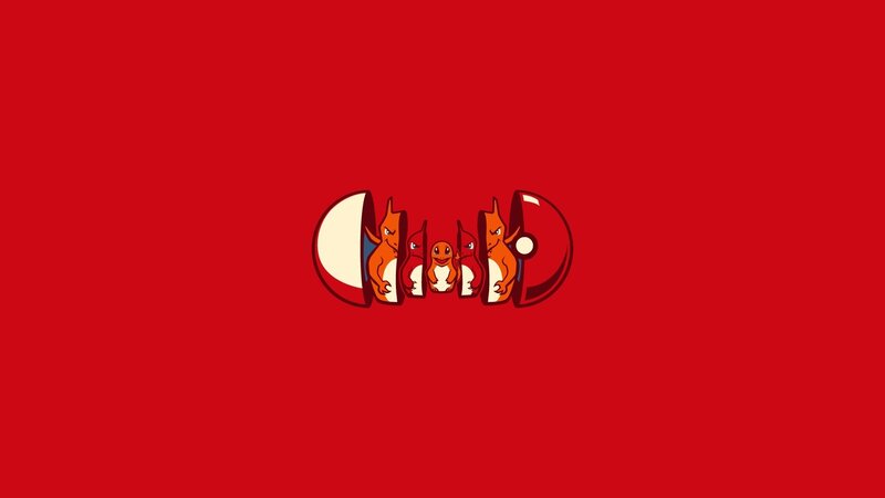 Charmander Evolution Line — Red