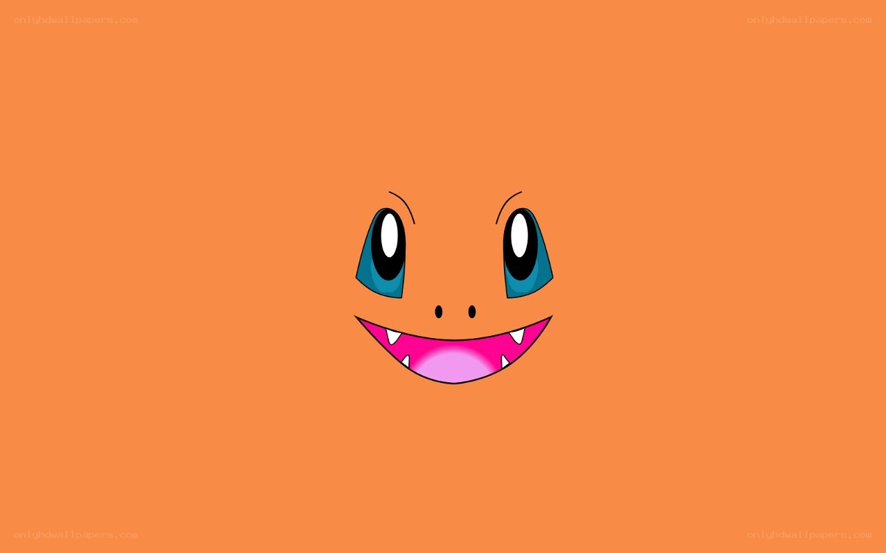 Charmander face on orange
