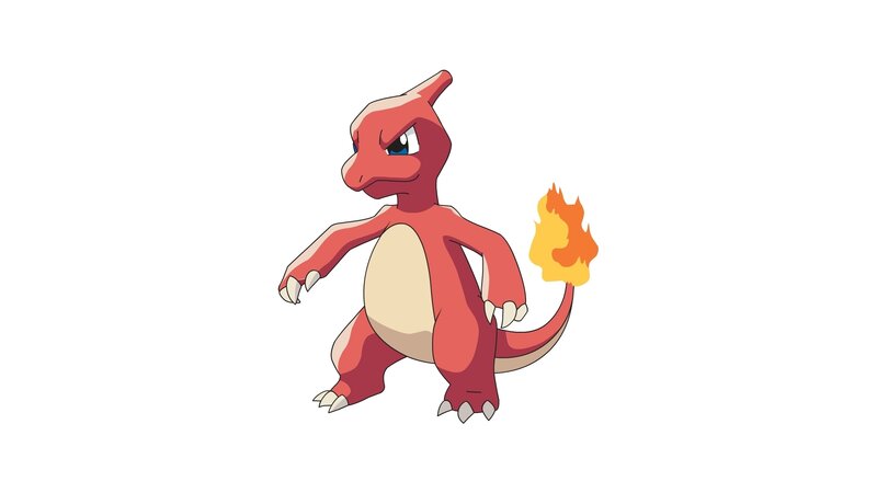 Charmander with Flame — Red