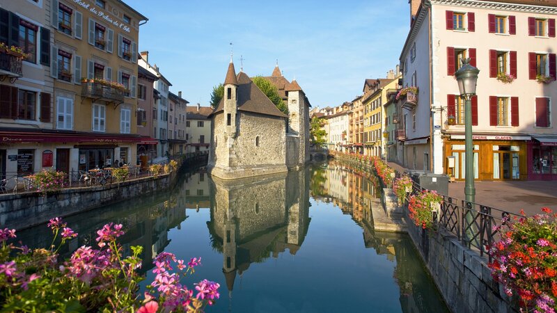 Charming canal in Annecy