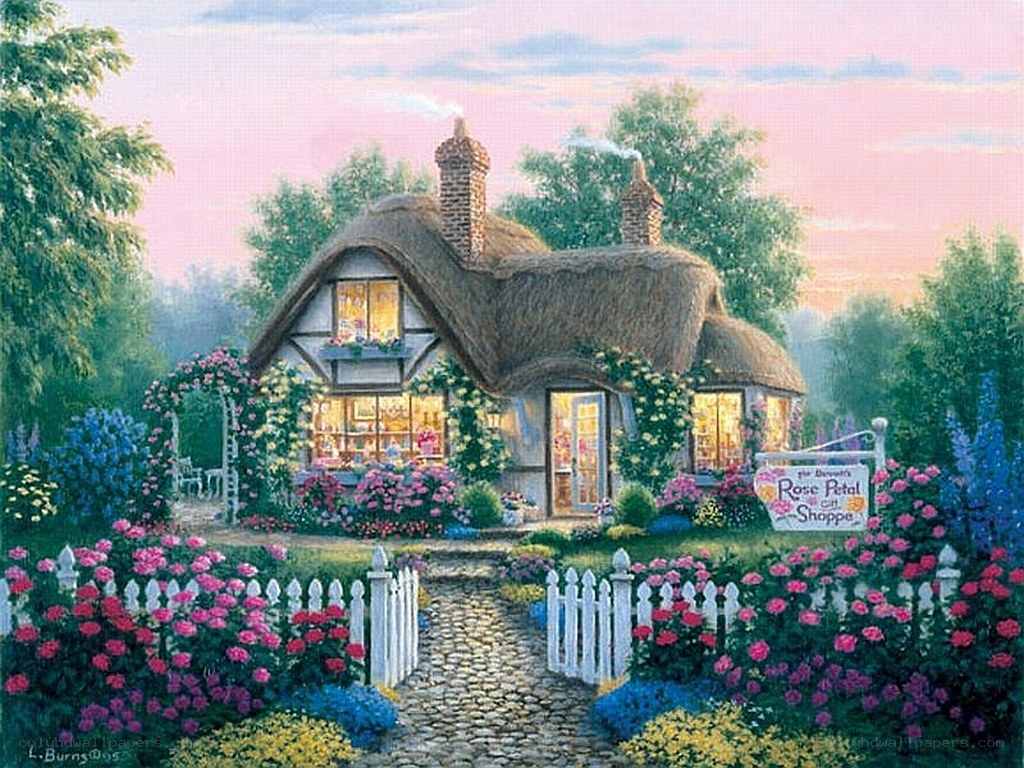 Charming cottage garden