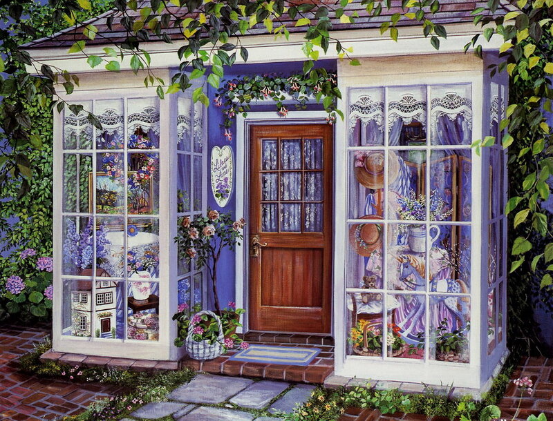 Charming cottage garden shop