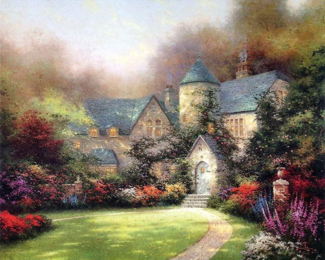 Charming cottage in a garden