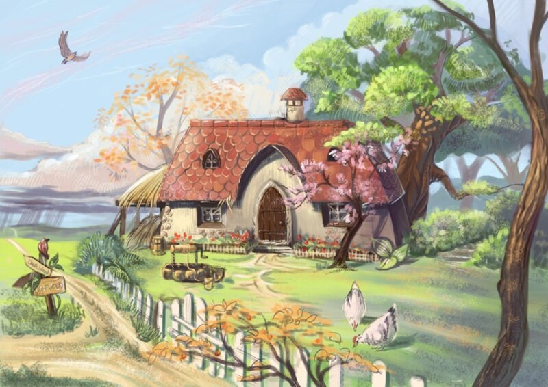Charming cottage in a peaceful village