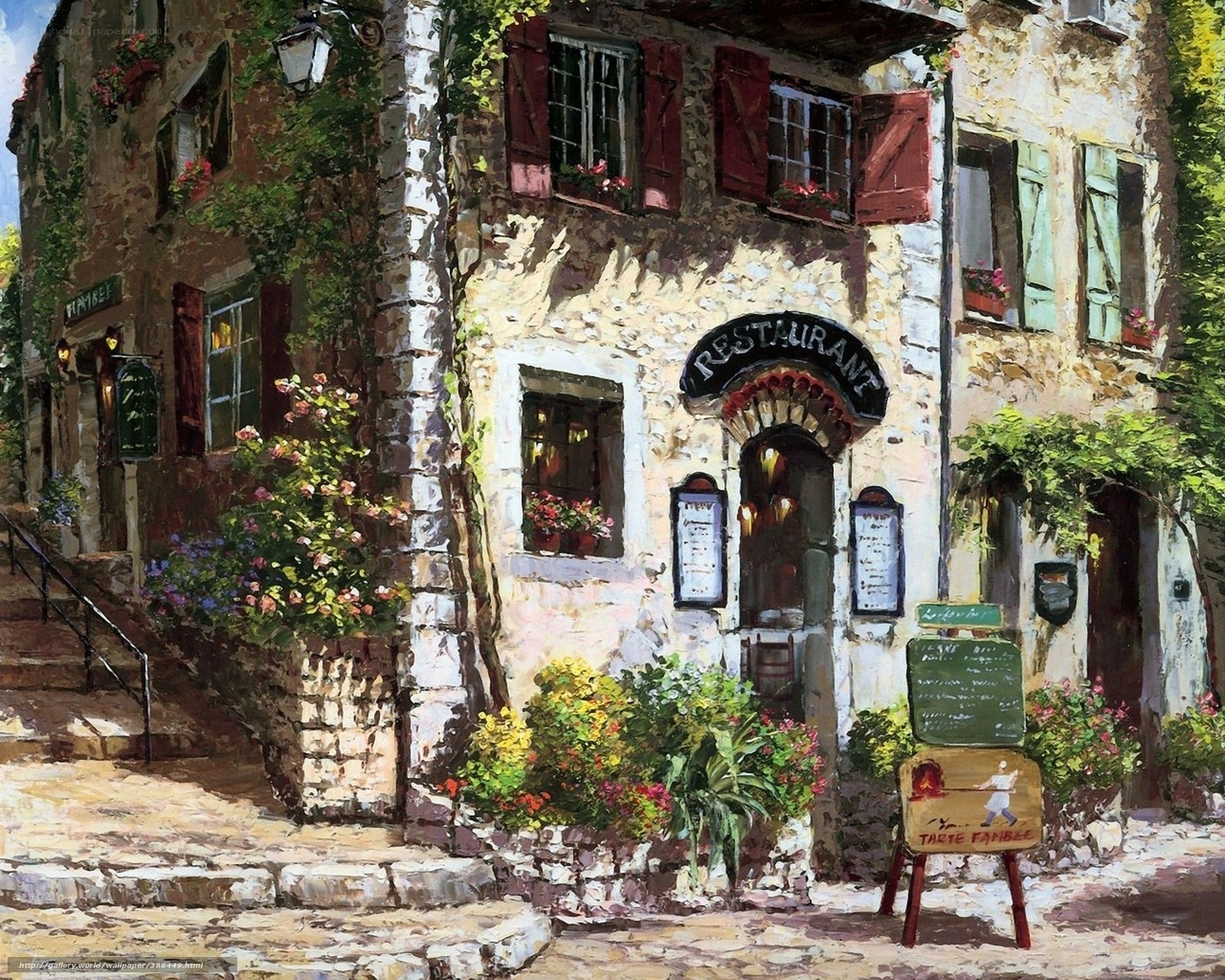 Charming French restaurant scene