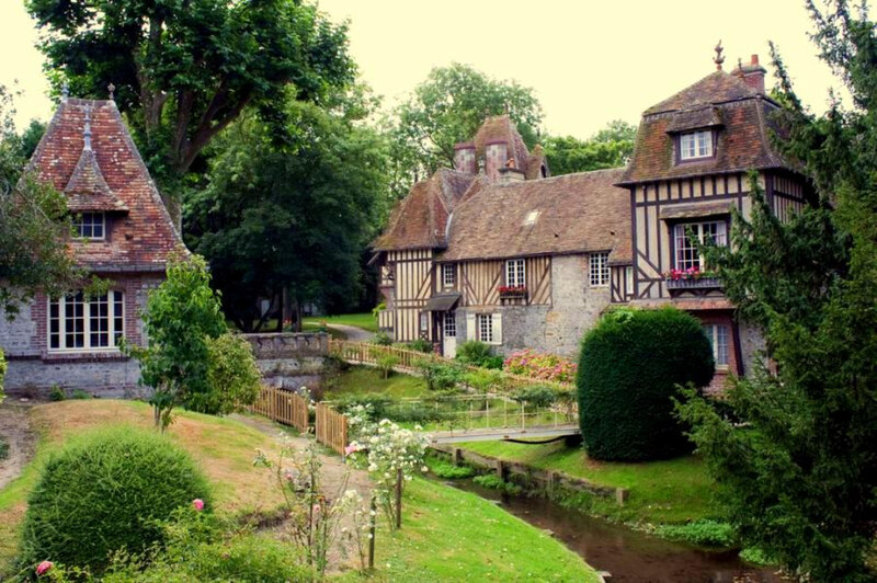 Charming French village scene