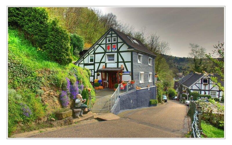 Charming half-timbered house in a village