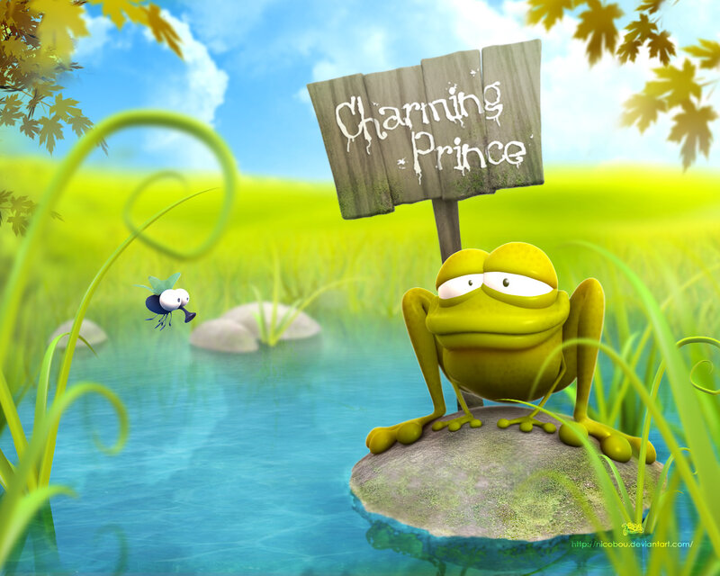 Charming Prince frog scene