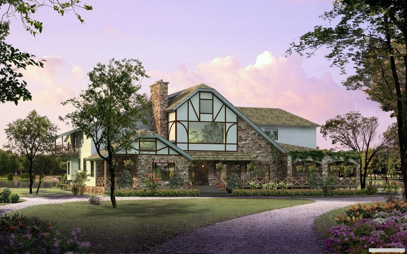Charming stone and timber house