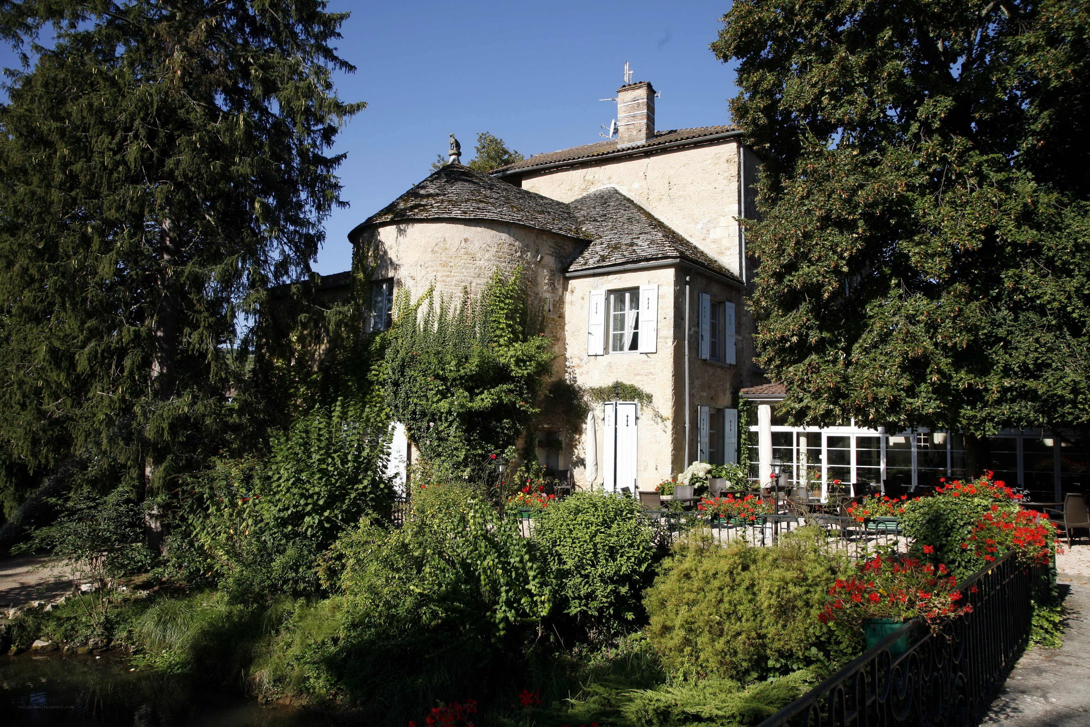 Charming stone house by a river