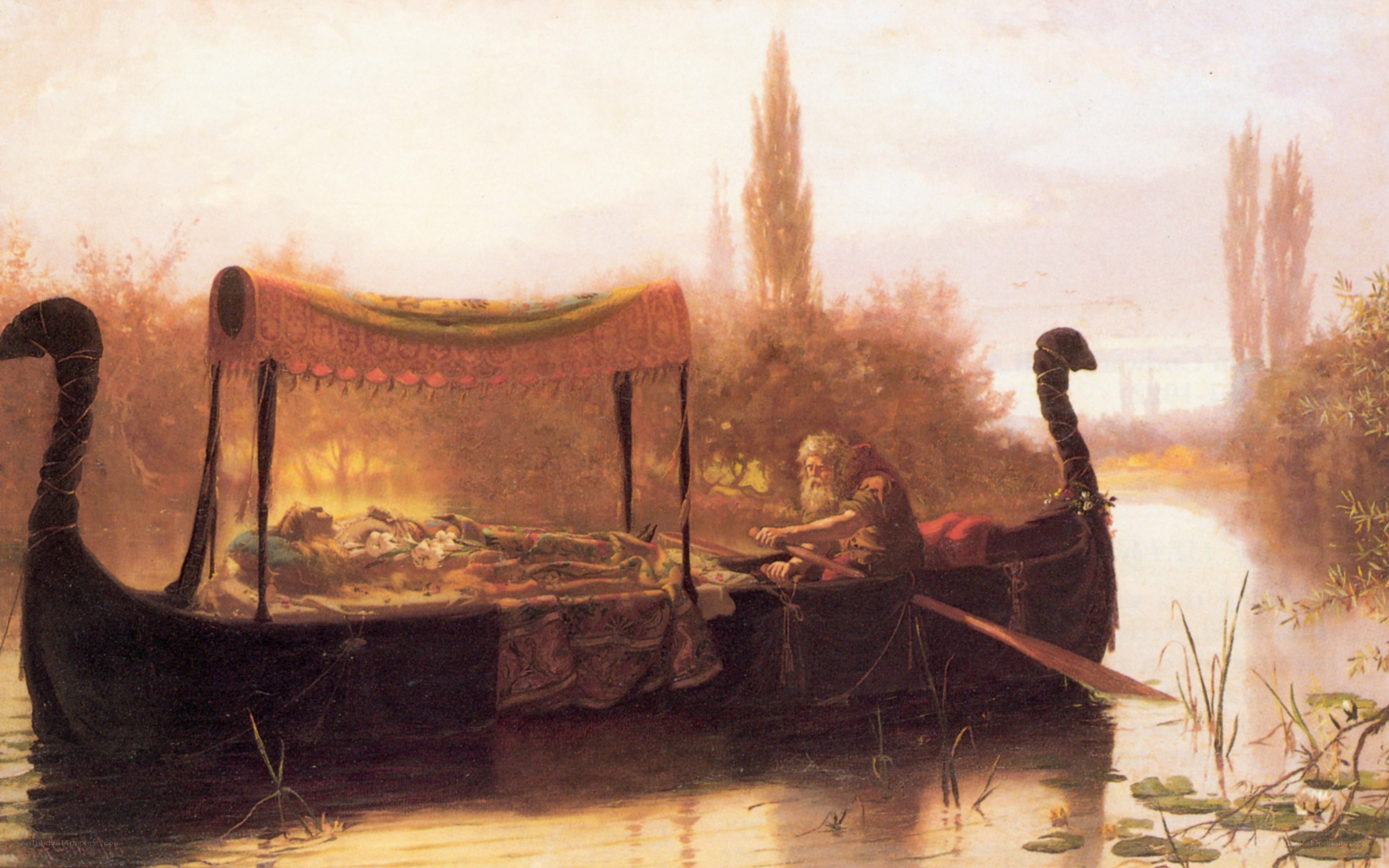 Charon ferrying a soul