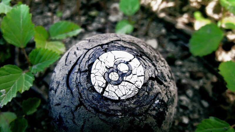 Charred Eight-ball