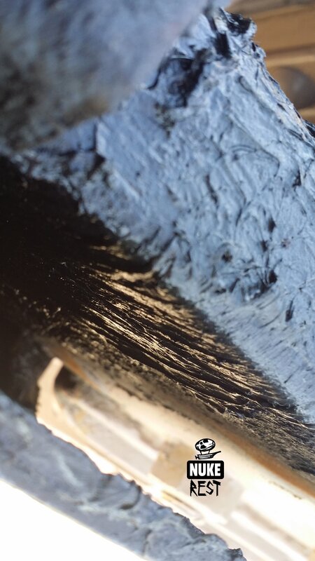 Charred Wood Surface — Black, Dark