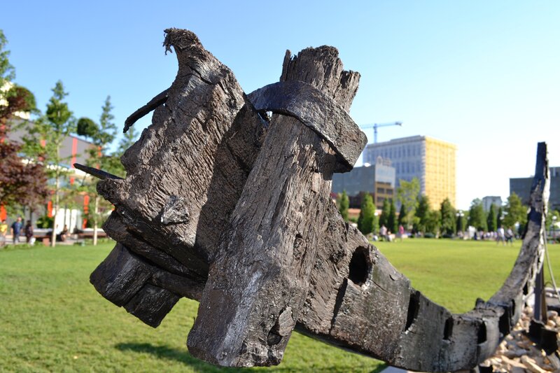 Charred Wooden Sculpture