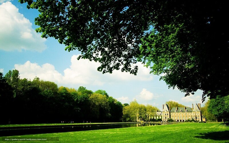 Chateau in a lush park