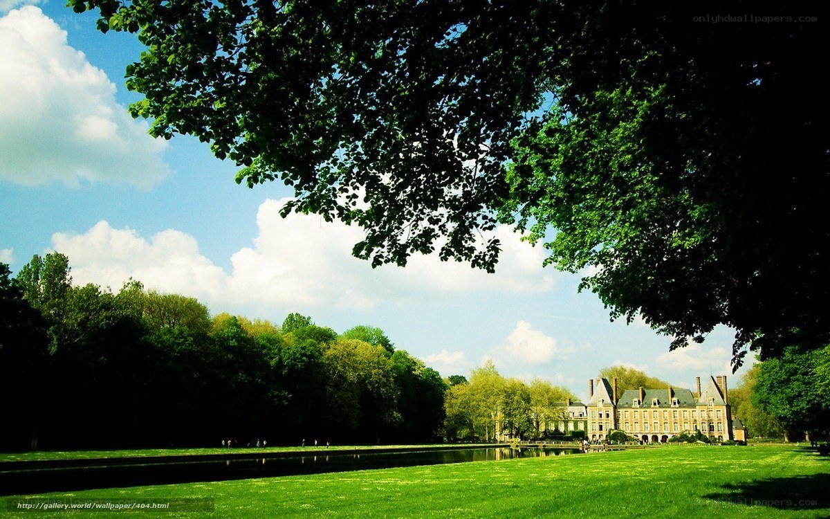 Chateau in a lush park