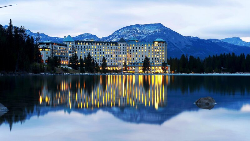 Chateau Lake Louise — Blue, Serene