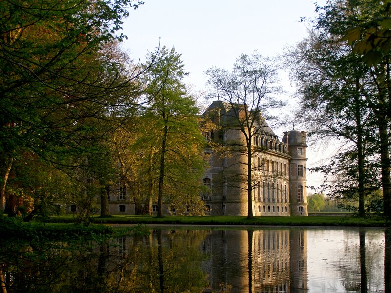 Chateau Reflected in Pond