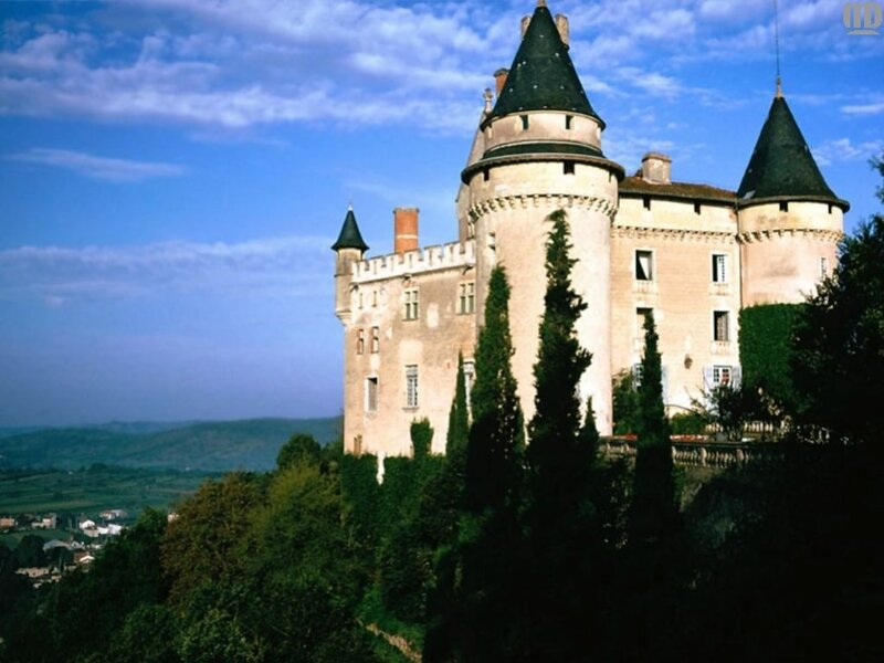 Chateau with Conical Towers
