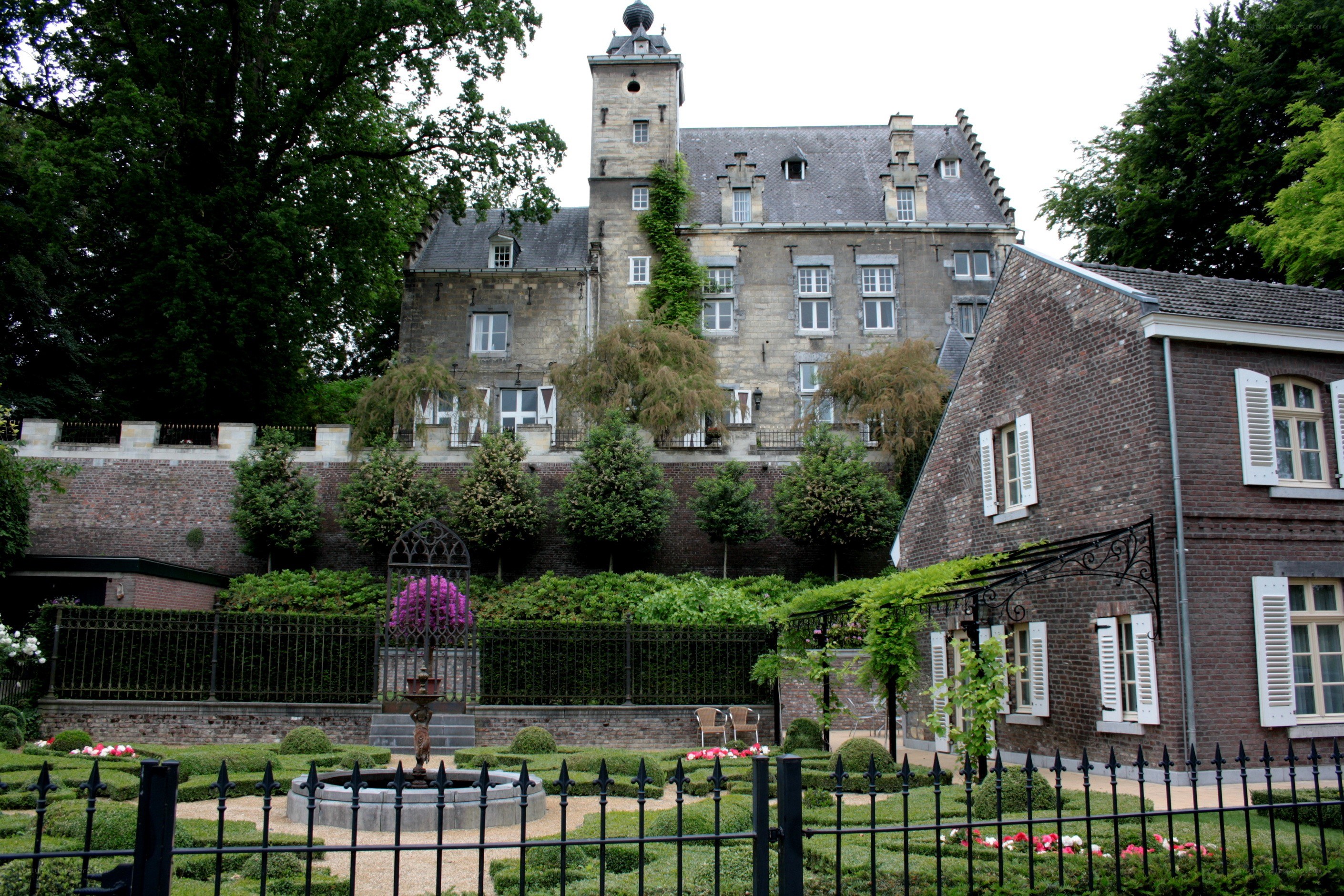 Chateau with formal garden