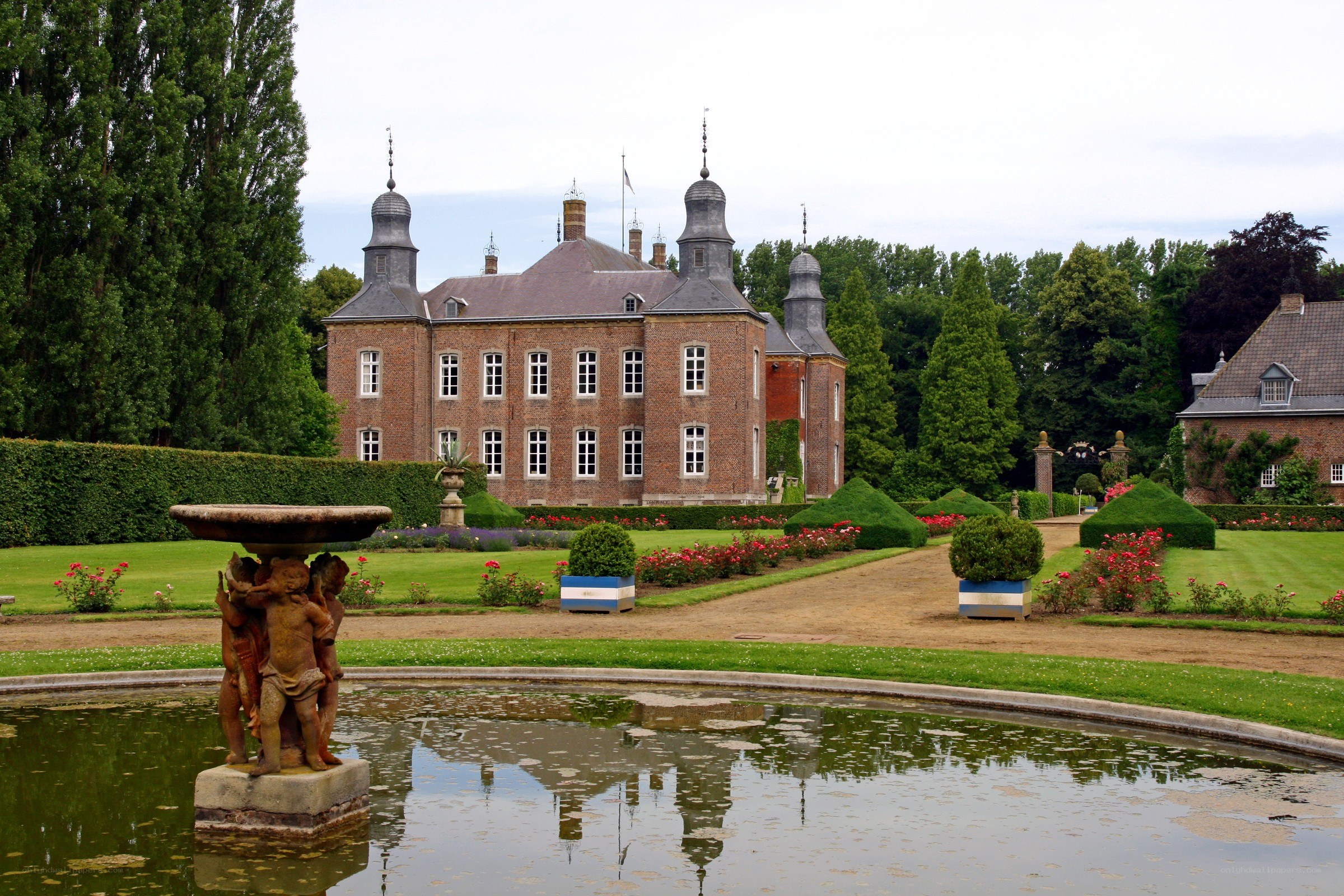 Chateau with formal gardens