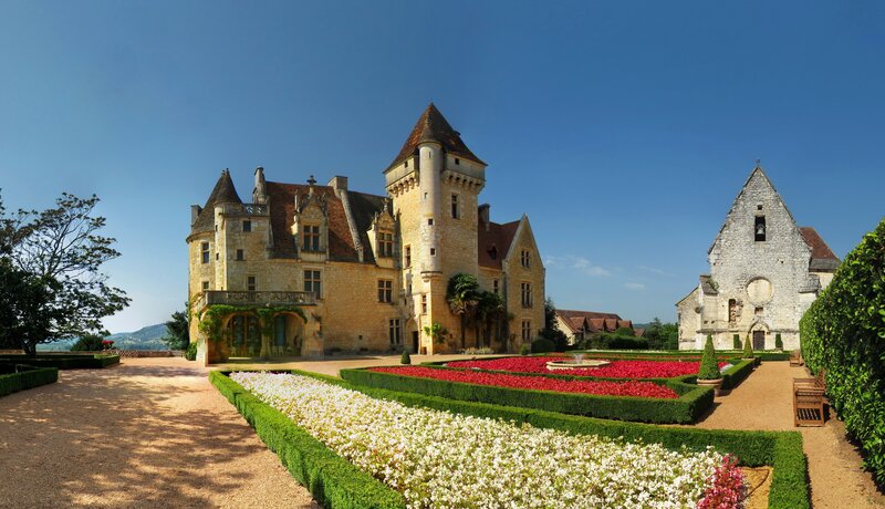 Chateau with Formal Gardens — Blue