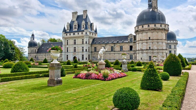 Chateau with Formal Gardens — Green, Serene, Afternoon