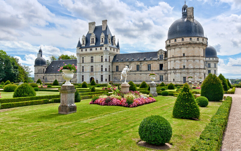 Chateau with Formal Gardens — Green, Serene