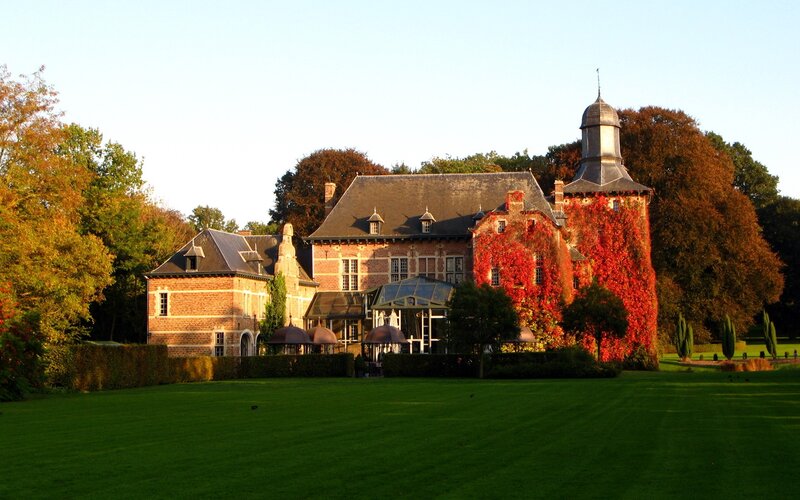 Chateau with ivy-covered walls