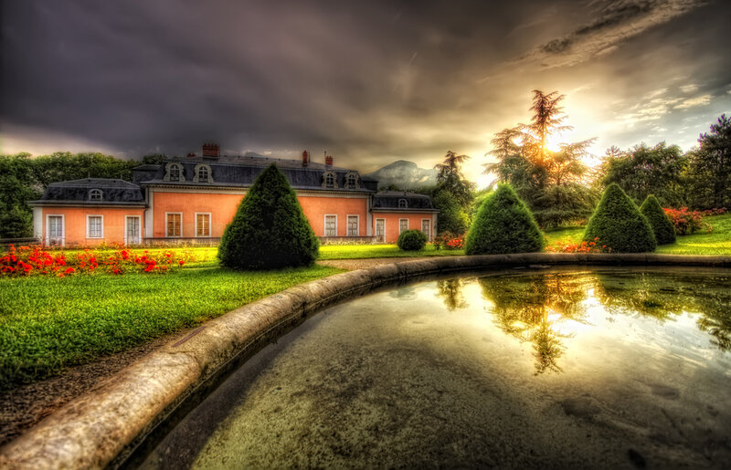 Chateau with Pond
