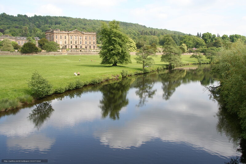 Chatsworth House and River Derwent