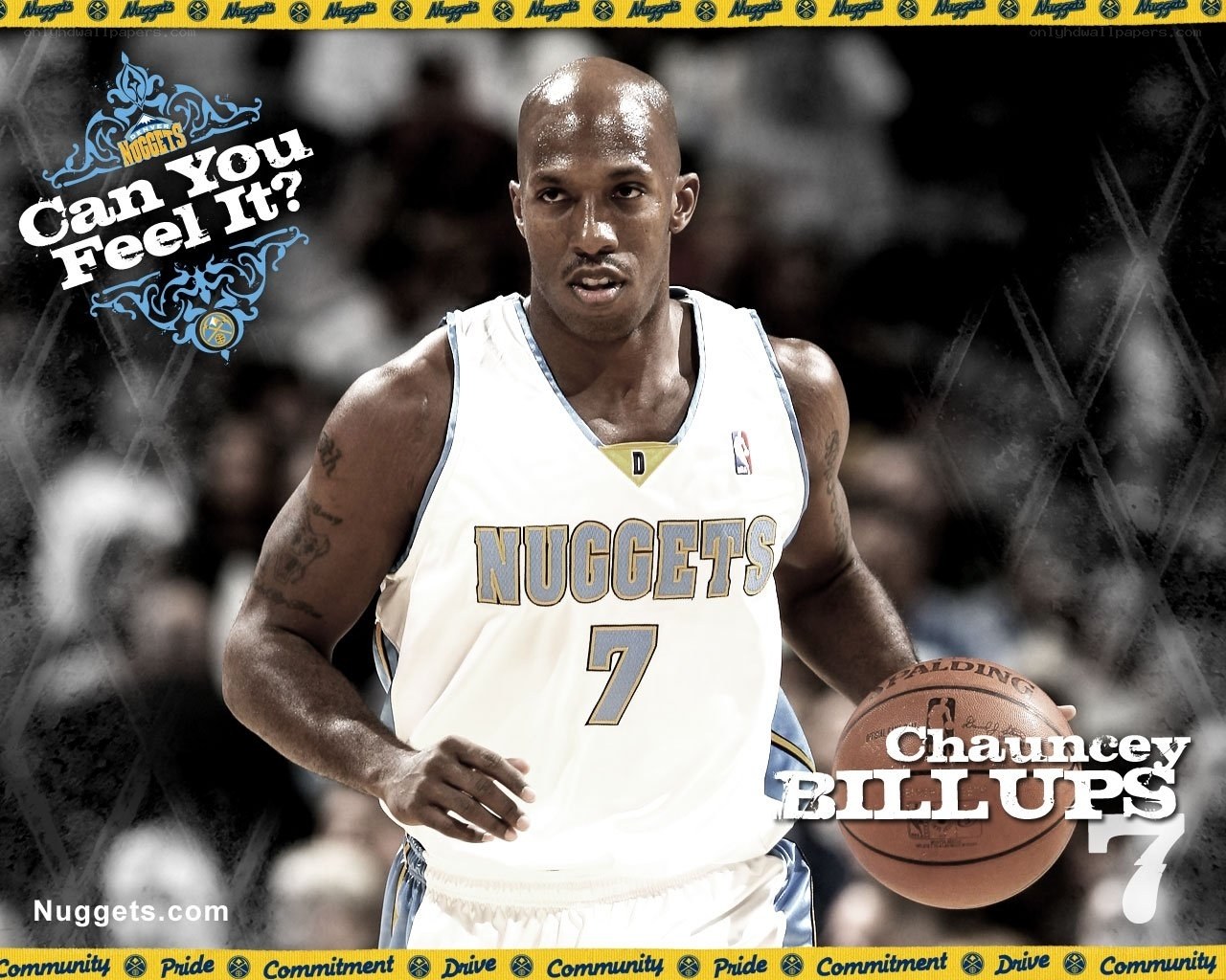 Chauncey Billups in Nuggets uniform