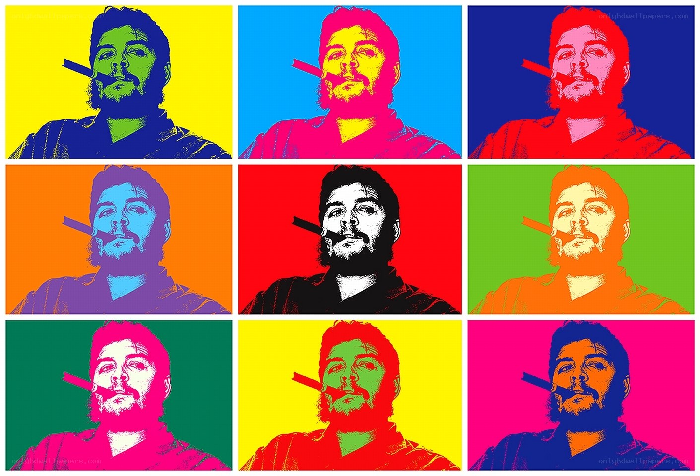 Che Guevara pop art collage