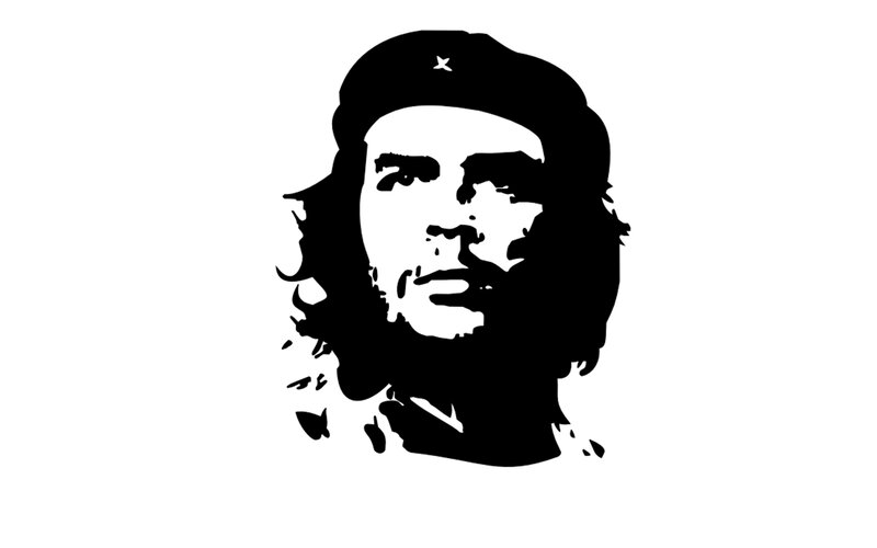 Che Guevara Portrait — Black, Serious