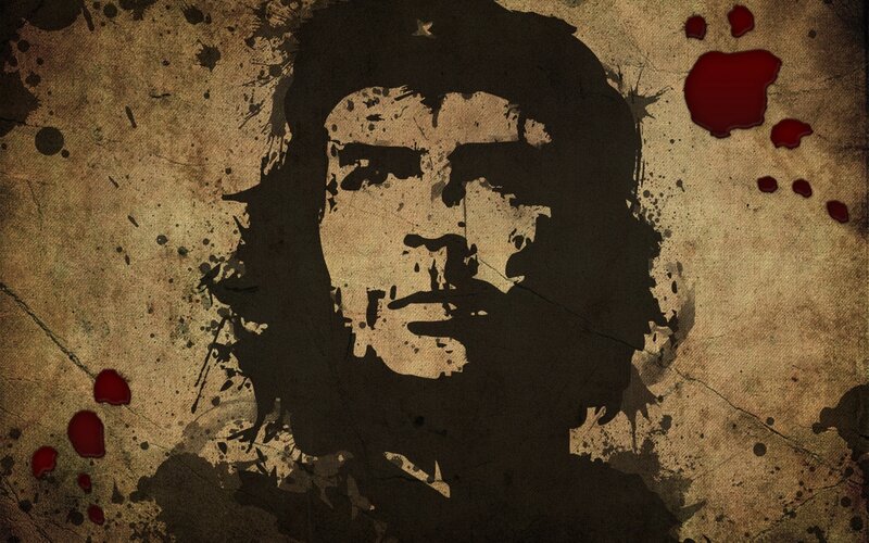 Che Guevara Portrait — Brown, Dramatic, Illustration