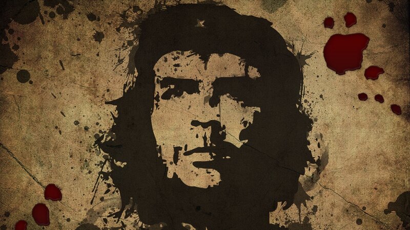 Che Guevara Portrait — Brown, Dramatic
