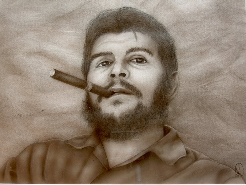 Che Guevara portrait drawing
