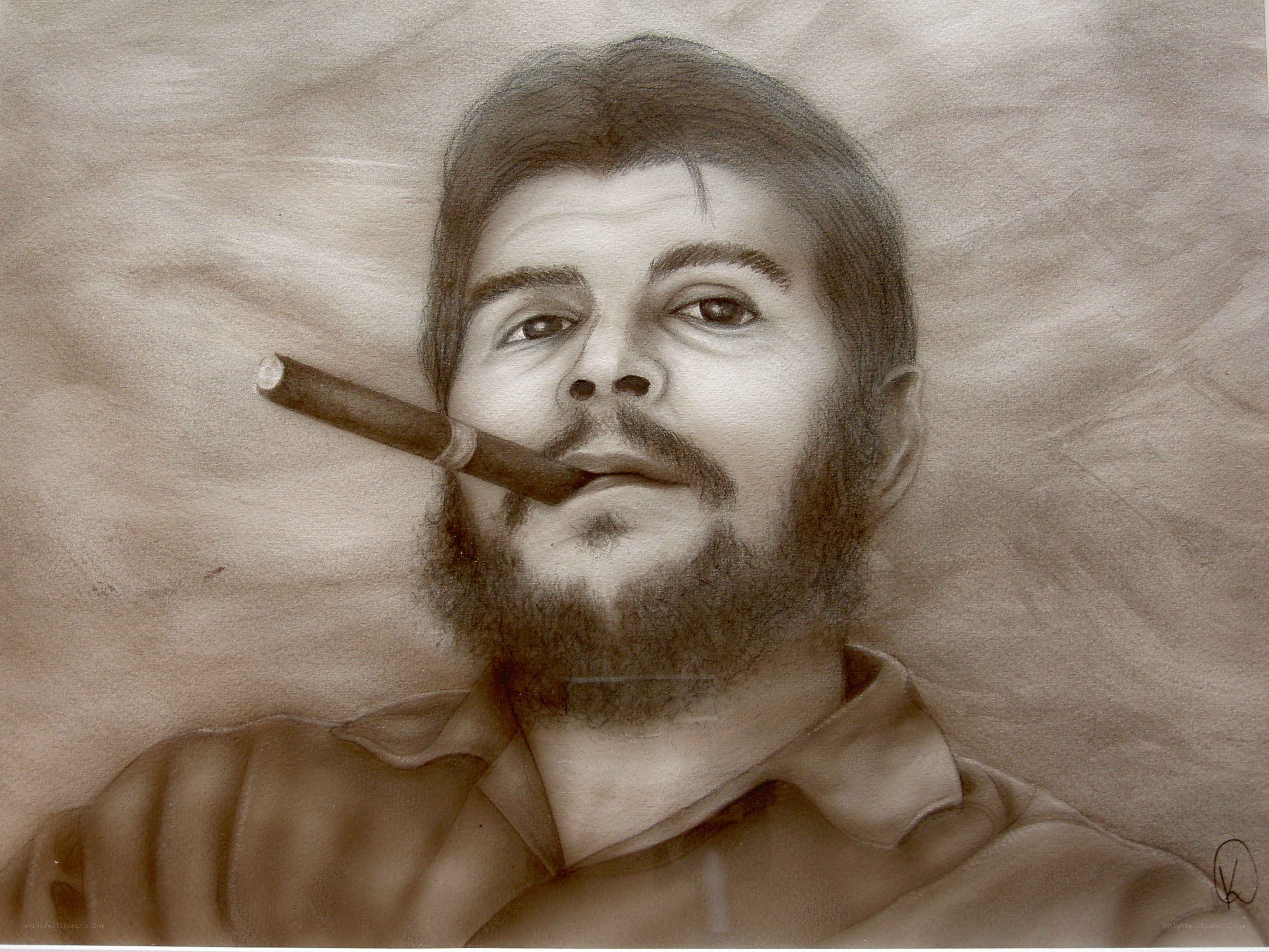 Che Guevara portrait drawing