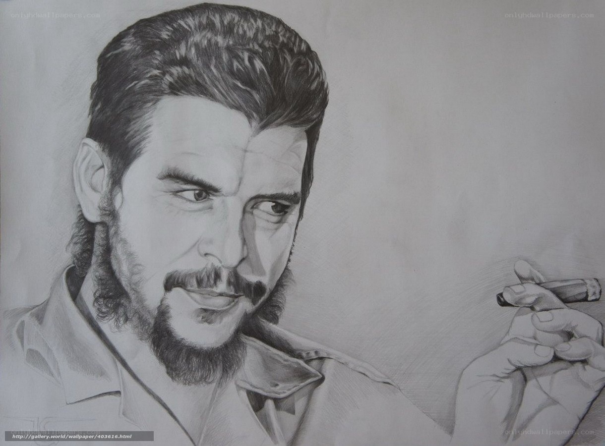 Che Guevara portrait drawing