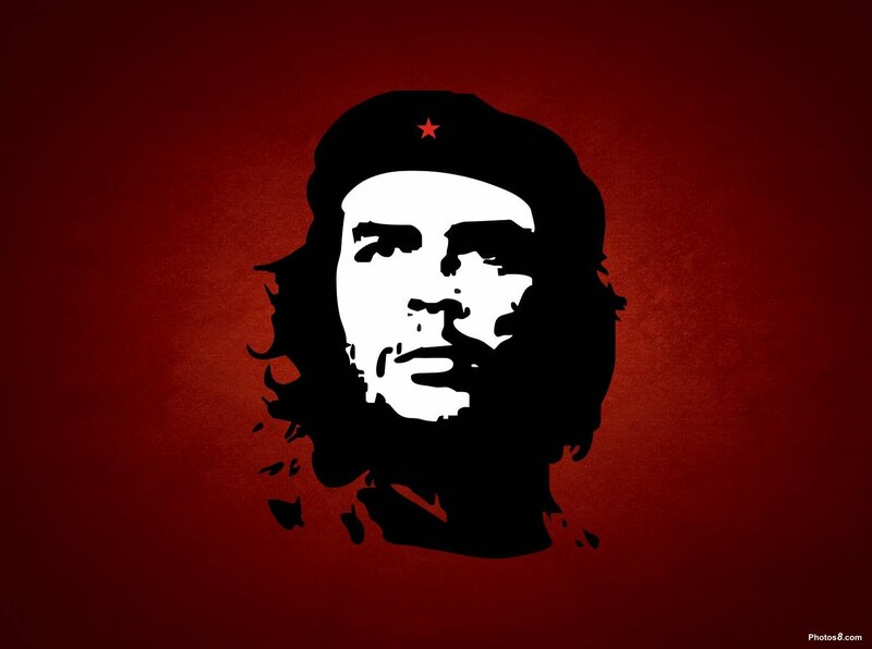 Che Guevara Portrait — Red, Dramatic, Illustration, Beret