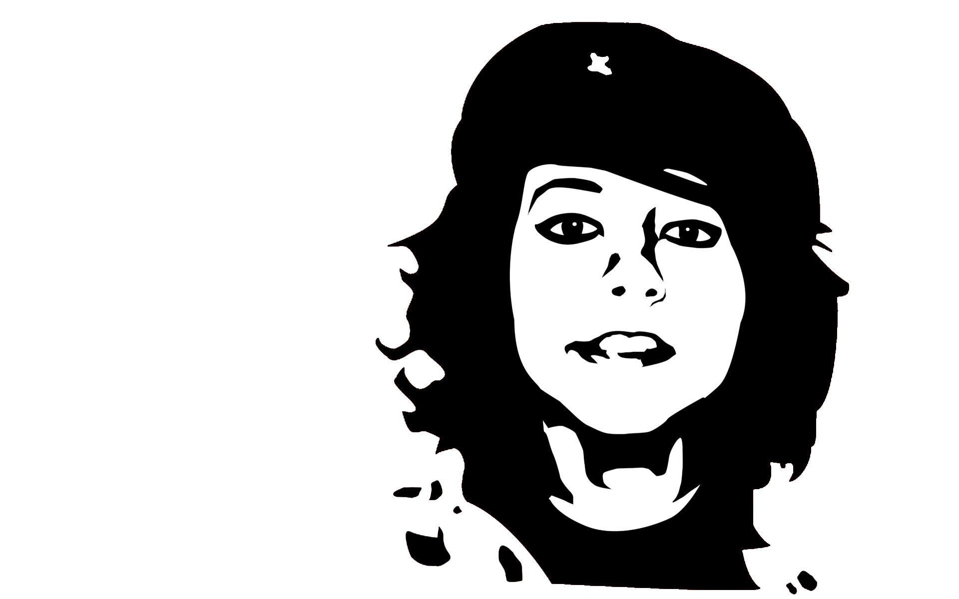 Che Guevara portrait stencil