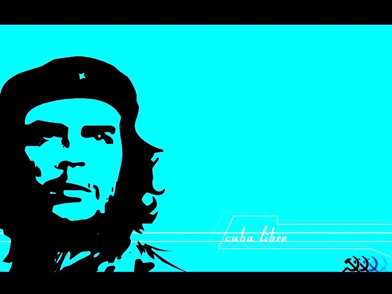 Che Guevara poster with Cuba Libre text