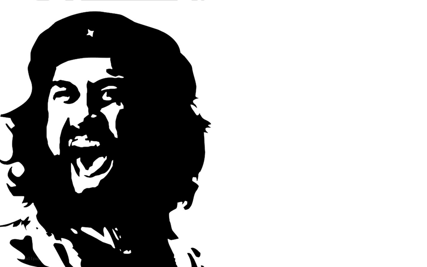 Che Guevara silhouette portrait
