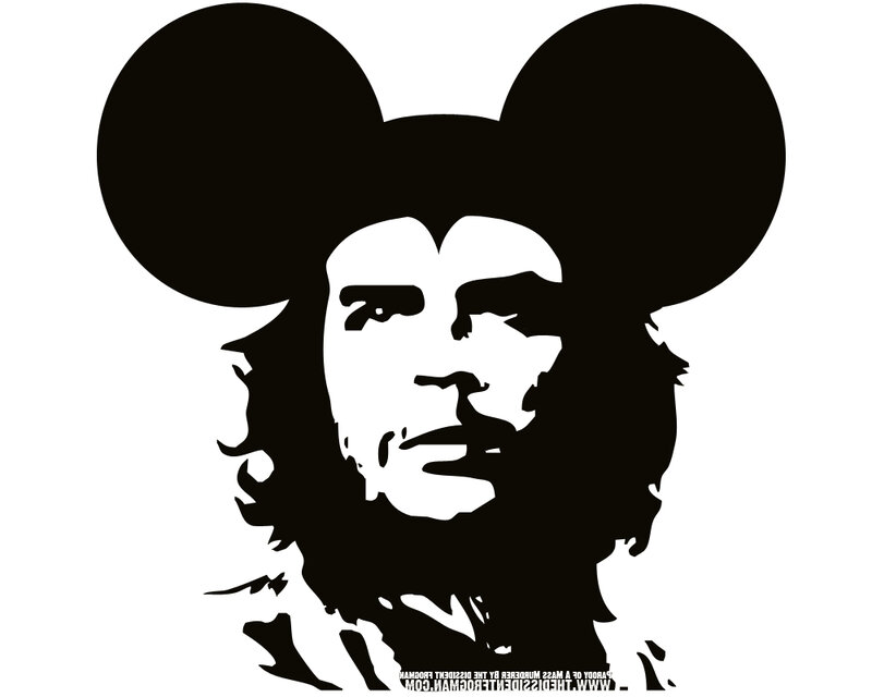 Che Guevara with Mickey Mouse ears