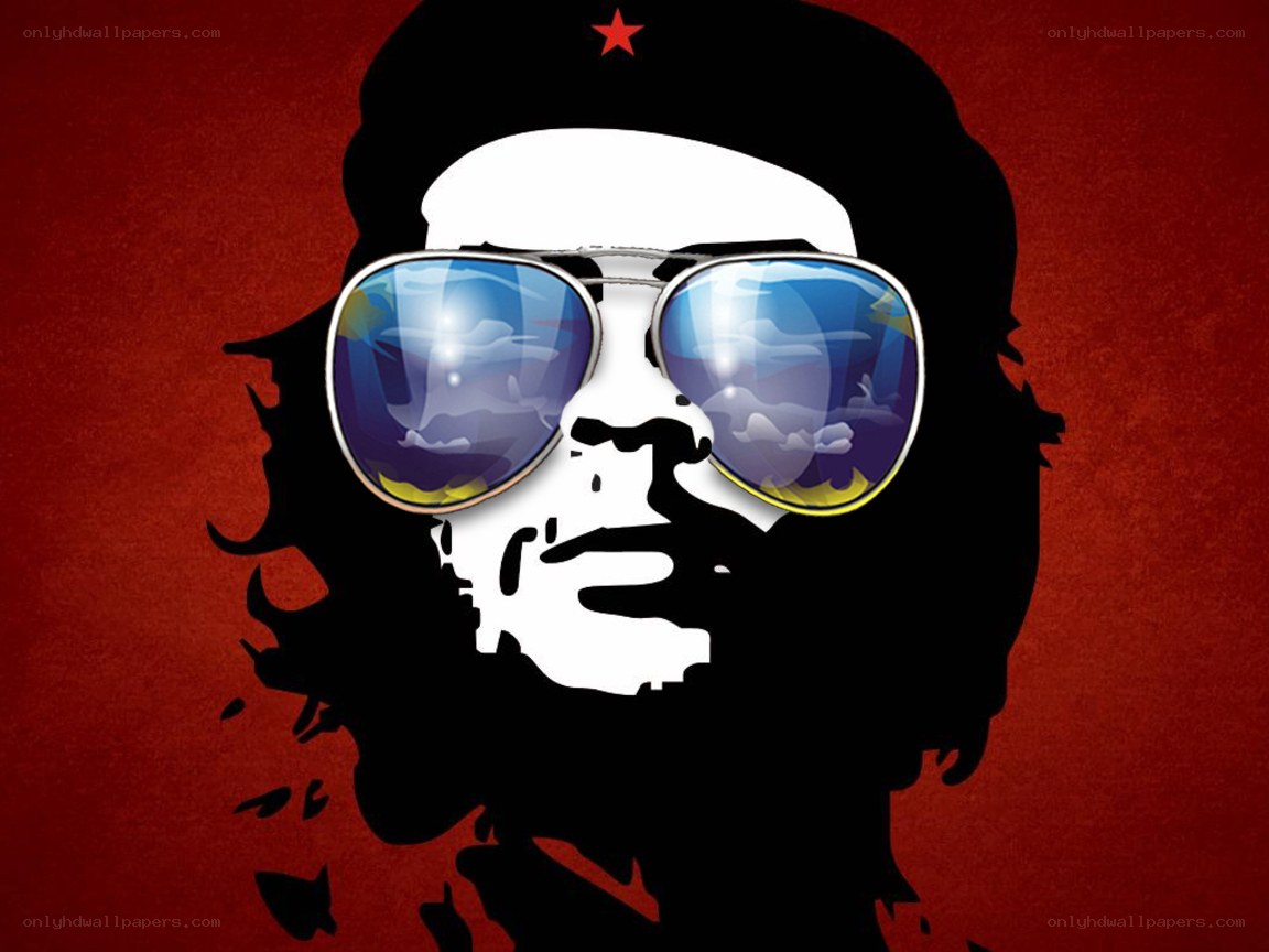 Che Guevara with sunglasses