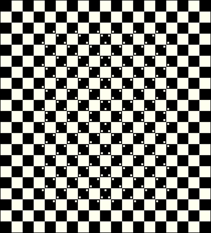 Checkerboard Pattern — Black, Neutral